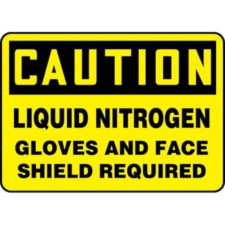 OSHA CAUTION SAFETY SIGN LIQUID MPPA647VA